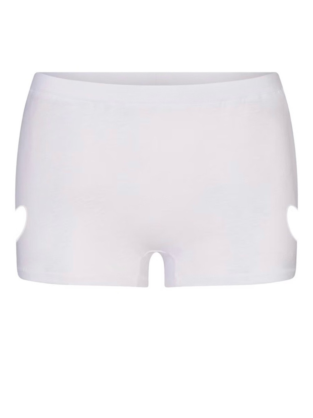 NWT SKIMS HEART MICRO SHORT IN SNOW SIZE XL- FITS LIKE LARGE (STRETCHY)